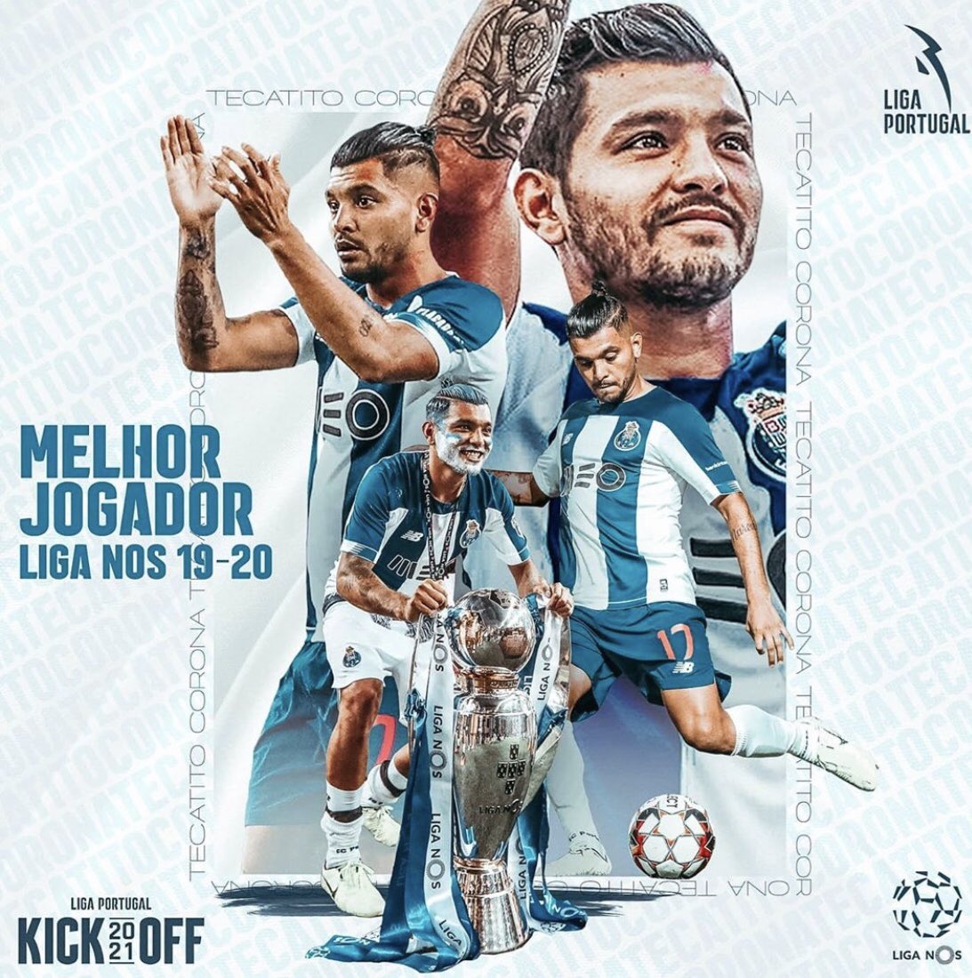 Tecatito corona eleito o melhor jogar da liga portuguesa da época passada🔵⚪️<a href="/B24PT/">B24</a>