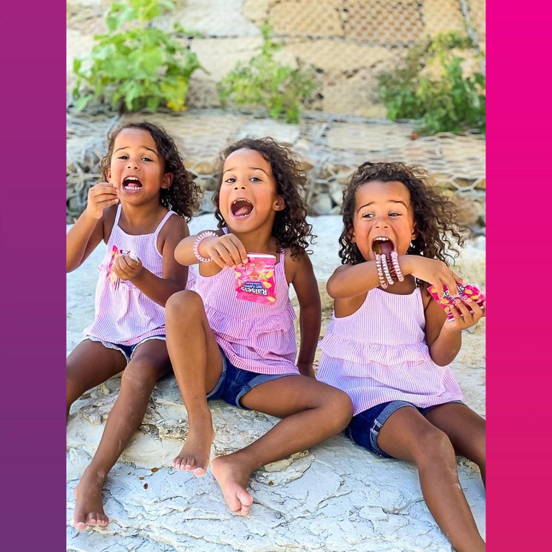 Raisels's tweet photo. All smiles and giggles with Raisels! 💗
📸 by @MayTriplets
.
.
.
#RaiselsSmiles
#Snacks #Triplets #happy #Food https://t.co/Qq4dfYCQwU