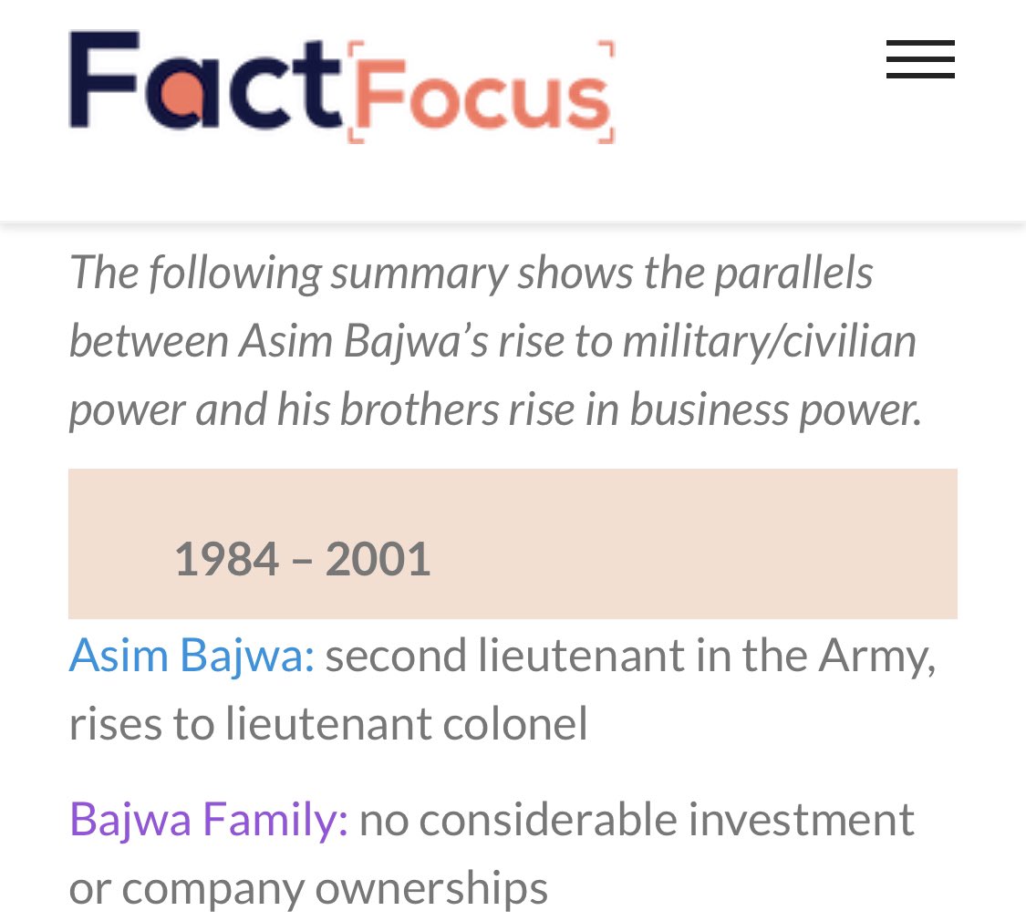Note how the report mischievously links Pizza shops set up by Gen Asim Bajwa’s bros to his career in military.1st they say when he was 2ndLt his brother’s didn’t own any business in US.Oh bhai, it’s because Nadeem & Malik are younger brothers & were still in school. /16