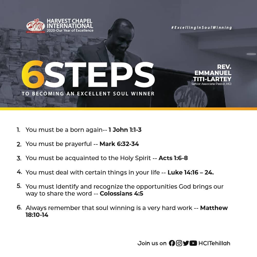 HCITehillah's tweet photo. Soul-winning is the chief business of the Christian minister; it should be the main pursuit of every true believer.
#ExcellingInSoulWinning #YearOfExcellence #StaySafe #HarvestIsHome https://t.co/svh4jd4Ygs