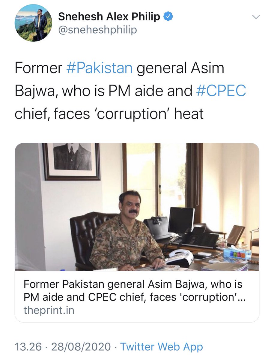 This means, if we’re to believe the baseless valuations of the Indian propaganda based report, even then the present value of the entire “empire of corruption” is$39.9-$9.5=$30.4mil&as per the report Gen Bajwa’s alleged corruption over 18years is16.67%*30.4=$4.8mil!! /30