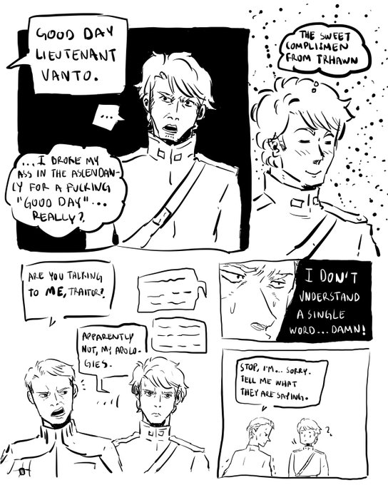 Some scenes from Treason ft my boy Eli and mini Krennic 
#StarWars #Thrawn #elivanto 