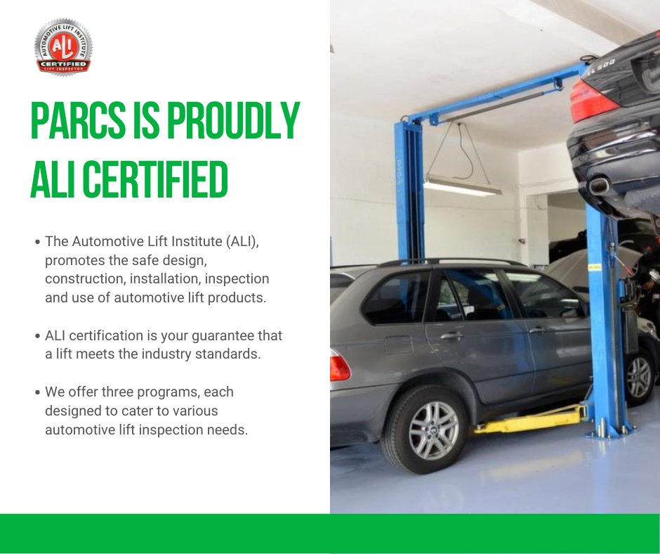 Liftsafe Group on Twitter "With ALICertified Lifting Inspectors on staff PARCS is an ALI