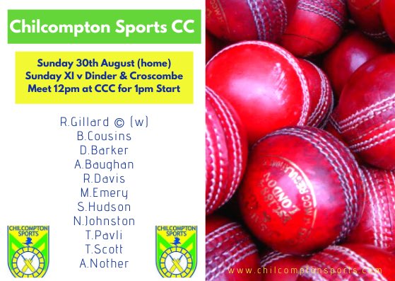 Chilcomptoncc's tweet photo. 🏏🏏🏏🏏🏏 #ChilcomptonCC #Chilcompton #Cricket https://t.co/DeNyJlnOcM