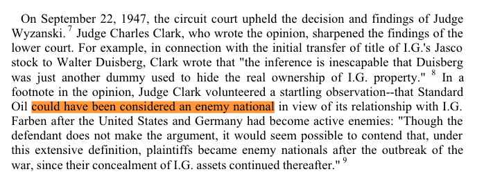 This kind of assertion would be considered Conspiracy Theory today https://www.scribd.com/doc/102817080/The-Crime-and-Punishment-of-I-G-Farben-Joseph-Borkin