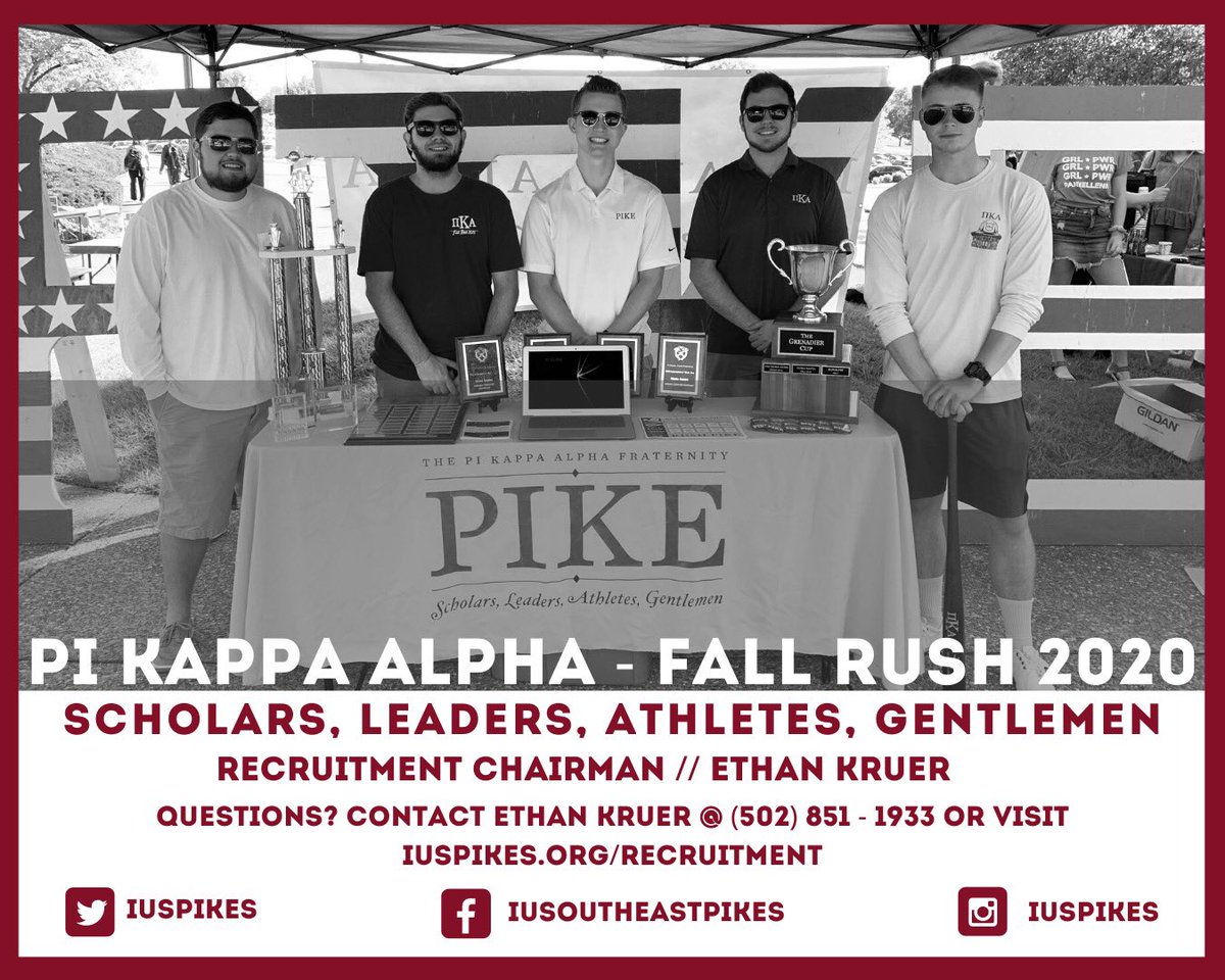 Join us tonight at 6 p.m. for Pizza with PIKE at Bearno’s off of Charlestown Road! 

#RushPIKE
