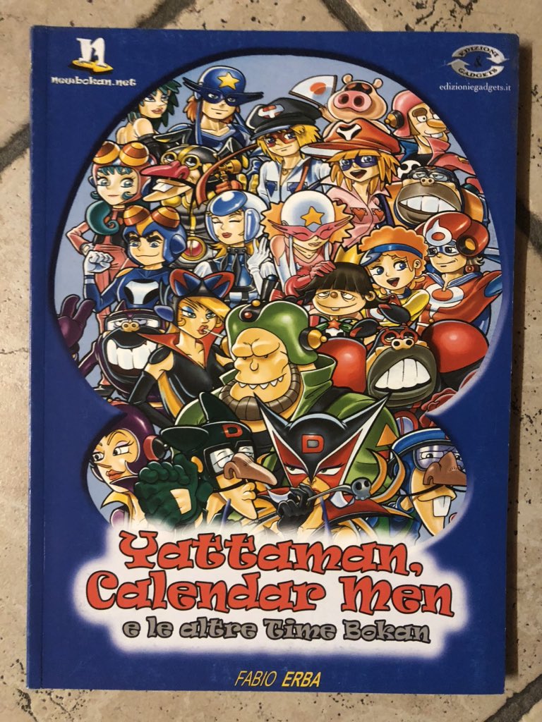 nerditudine's tweet image. Ieri ho preso questo interessante e vecchiotto libro di #fabioerba su #yattaman #calendarman eccetera