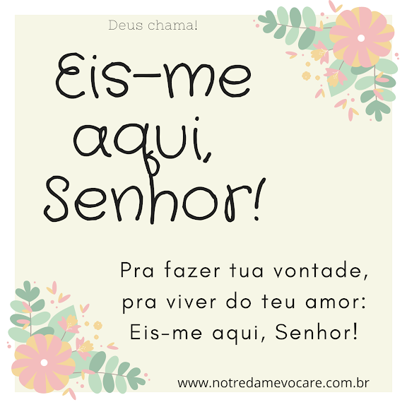 notredamevocare's tweet photo. 🎵❤️Eis-me aqui, Senhor! Pra fazer tua vontade, pra viver do teu amor: eis-me aqui, Senhor!🎵💕
#Vocação #DeusAma #DeusChama #DeusCapacita #EisMeAquiSenhor #VontadeDeDeus #Amor #IrmãsDeNotreDame https://t.co/9pL3Js0Con