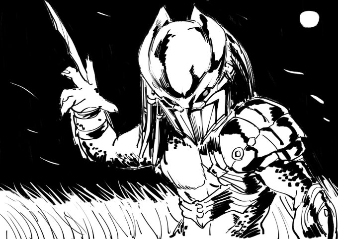 月夜の草原で一騎打ちするファルコナープレデター大好きなんだ。 倒れた相手を追撃せずに立ち上がるまで待ったり、新種連中の中では唯一見せた騎士道精神が大好きなんだ 