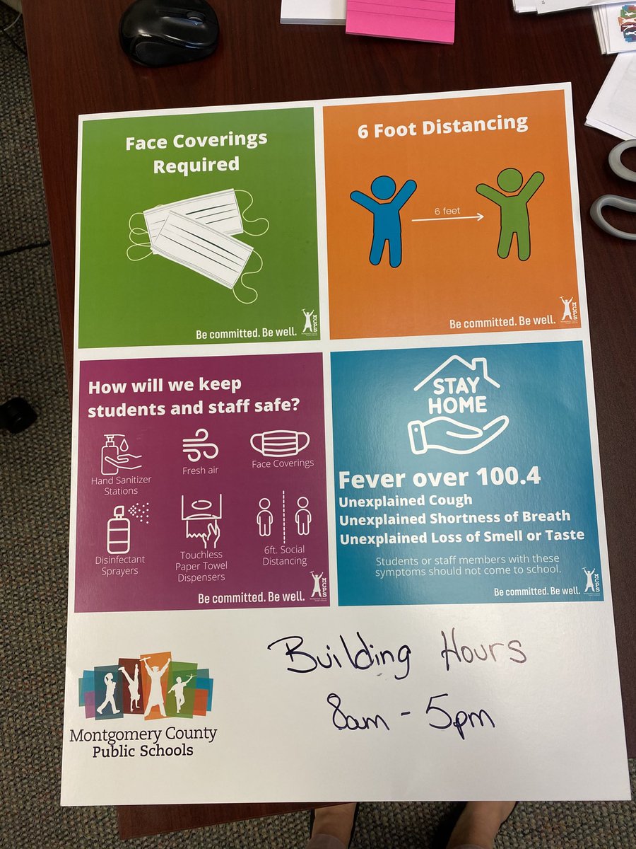 These signs will be at the entrance to every school building in ⁦<a href="/mcps_va/">MCPS</a>⁩. Reminders of our safety protocols.