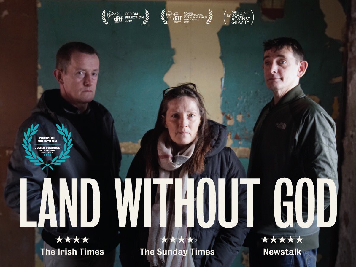 LandWithoutGod's tweet photo. For those who have DM me from the UK 🇬🇧 the RTE player will not work there. We hope our distributors can release the documentary soon in the UK @Channel4 @Film4 @Michael_O_Regan @SNAPNetwork @theCCR @ #landwithoutgod #lottapetronella #maedhbhmcmahon @IrishinLondon https://t.co/jRfKNHwzs5