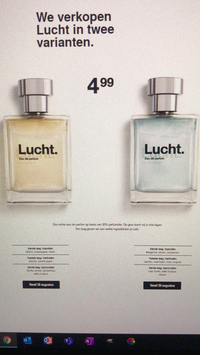 Schitterend hoe #zeeman parfum aan de man/vrouw brengt #GewoonLucht