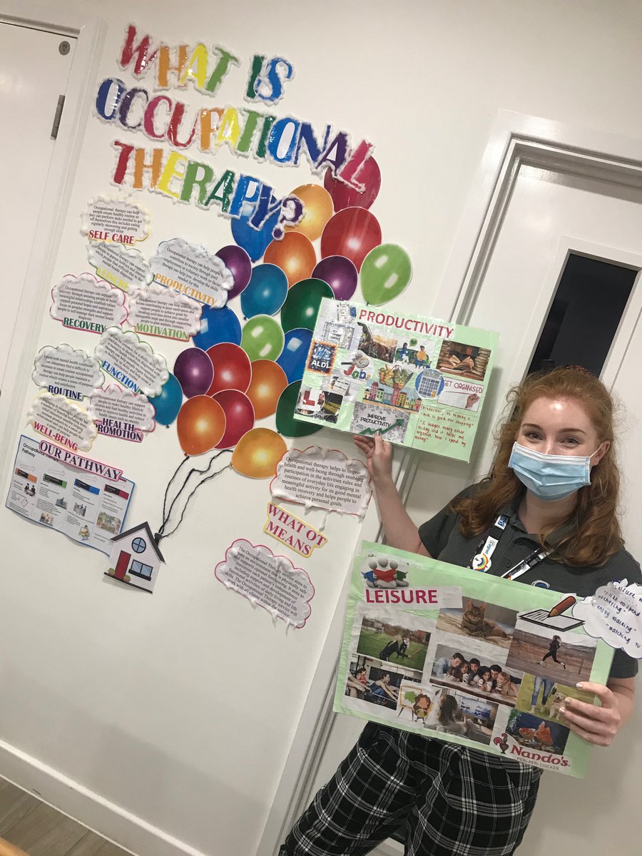 Donna_Coyle's tweet image. What is Occupational Therapy you say???

Well.....

Our service users @cygnethealth Salford Lodge worked with our OT Team to help promote the role. Now it’s up on the wall for all to see

#CygnetOT 
#OTgeek 💚