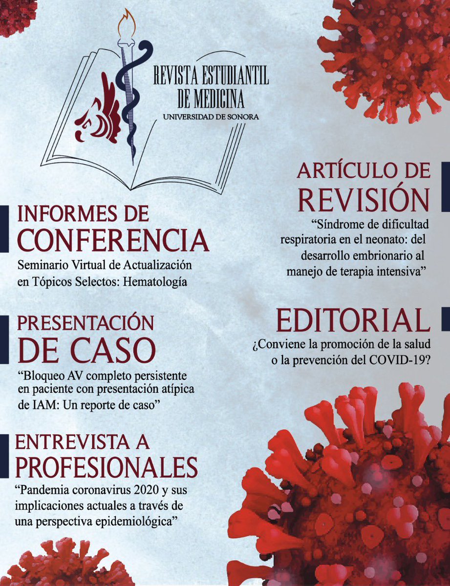 soysemunison's tweet photo. Los invitamos a acceder a la cuarta edición Enero-Agosto de la Revista Estudiantil de Medicina de la Universidad de Sonora📖🦉 Esperemos sea de provecho para la comunidad estudiantil.🤗
https://t.co/HQy8TiX1ex https://t.co/dheAnW1ohJ