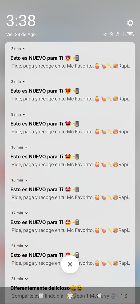 pacaraballo's tweet photo. @McDonaldsCol me llenaron el celular de notificaciones, desinstalaré la app https://t.co/bGnpfxT38M