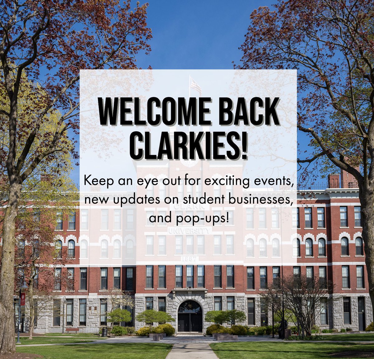 CuCollective's tweet image. Welcome back Clarkies! 👐