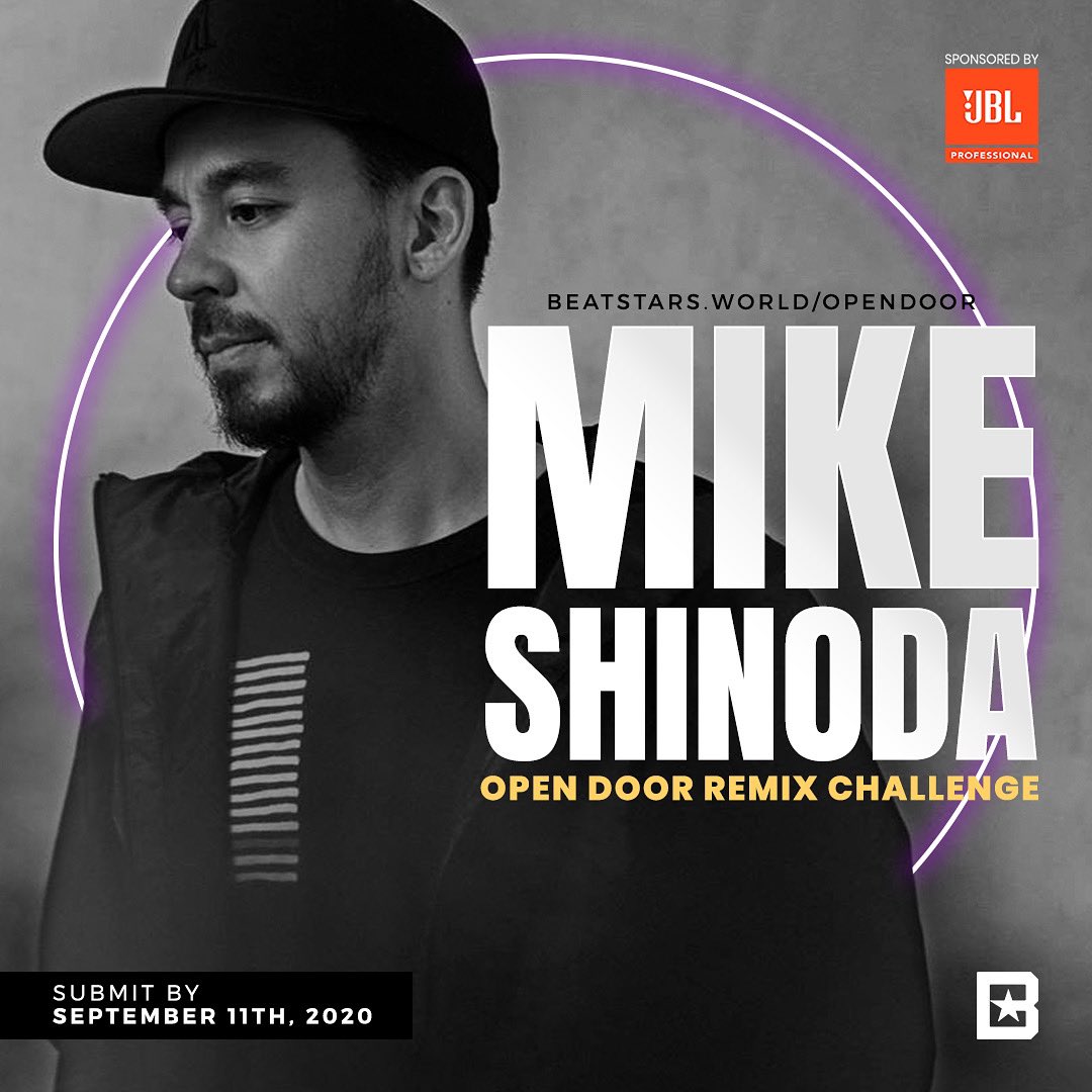 mikeshinoda's tweet photo. I’ve teamed up with @BeatStars to host a remix challenge for my song “Open Door" from Dropped Frames Vol 1. The winning remix will be added as a B-side to the OPEN DOOR digital single on Spotify + over $3,000 worth of prizes! Learn more: https://t.co/smVuKP22wx https://t.co/ECVeLRSXTC