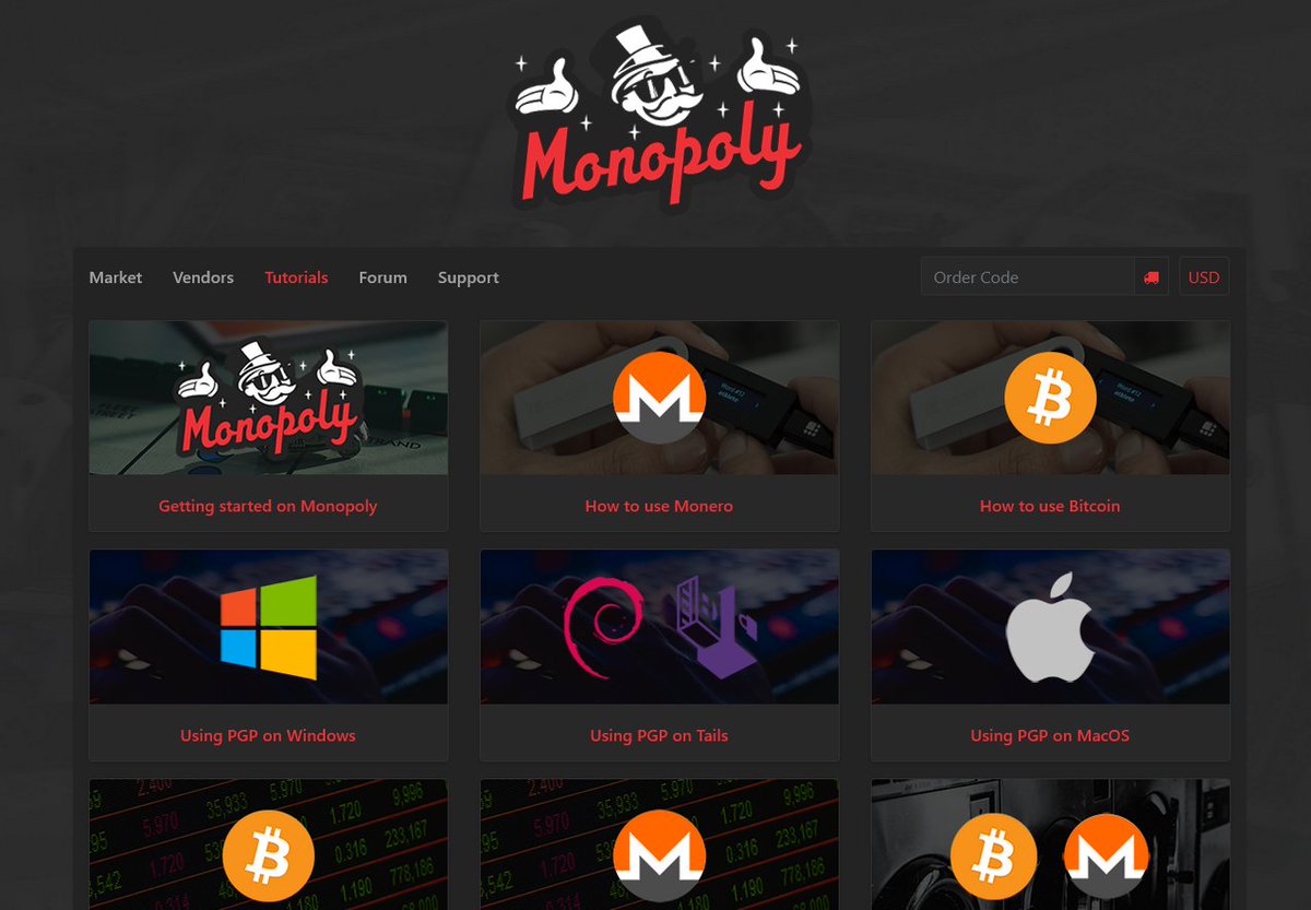 Monopoly Market focuses on quality over quantity. They only allow the most trusted vendors in, 132 are there currently. Snazzy design, friendly tutorials, Bitcoin and Monero are accepted. (thread is for researchers only, tweets are not endorsements)