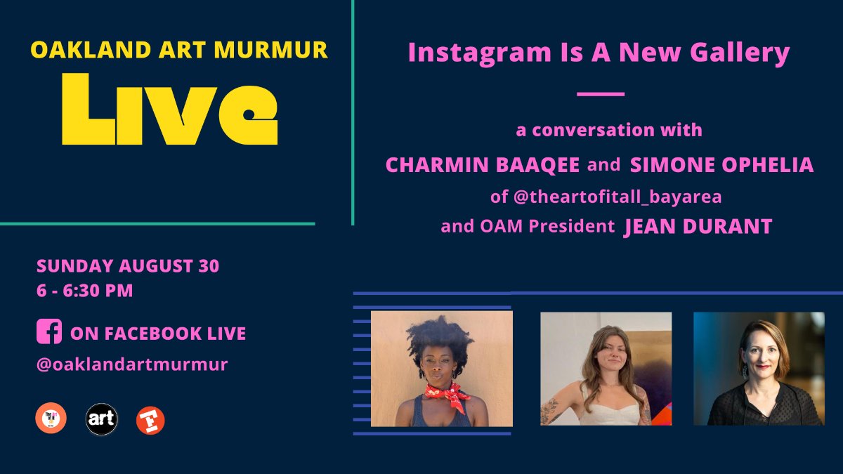 Don't Miss OAM Live this SUNDAY! - CORRECTION - mailchi.mp/oaklandartmurm…
