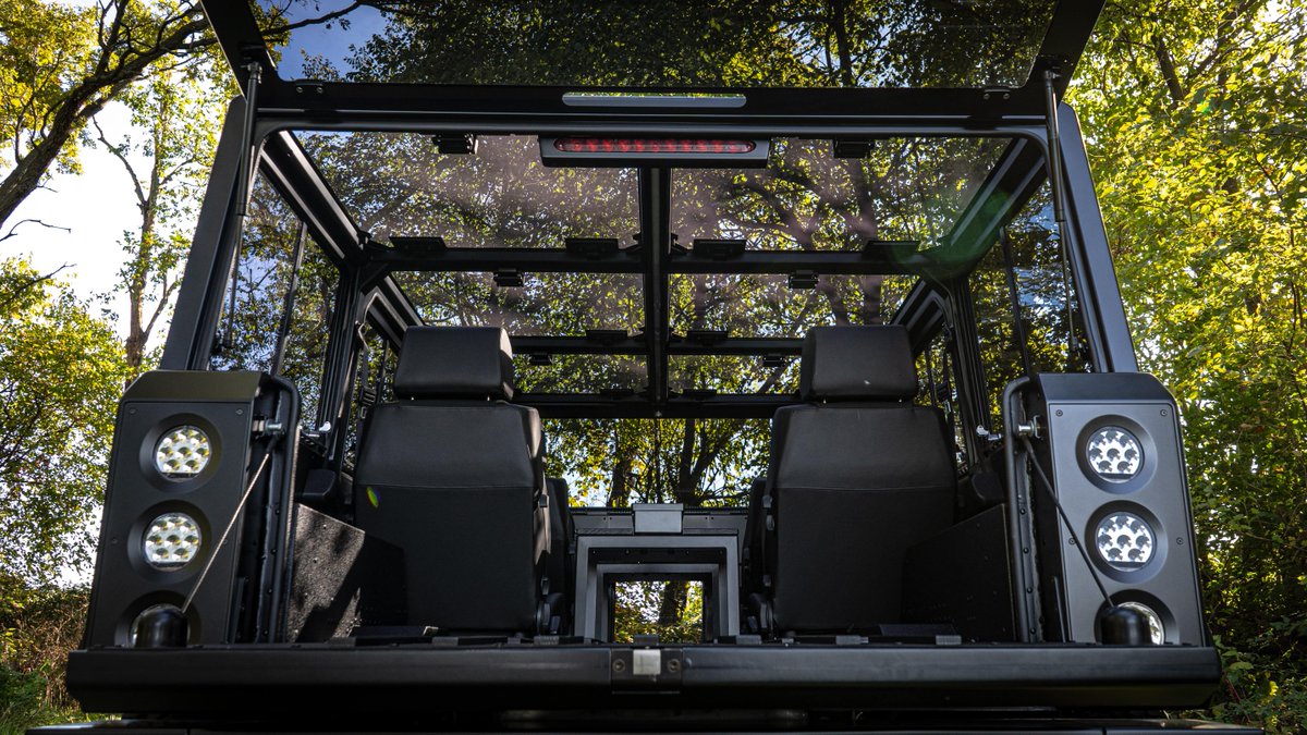 Effortless_Elec's tweet photo. A mix of classic style and modern engineering, the @bollingermotors B1 is an update on the utility vehicle. Built for adventure, the B1 is fully electric thereby also preserving the outdoors. The optional all-glass roof allows passengers to bask in the beauty nature has to offer. https://t.co/tf4war6Fye