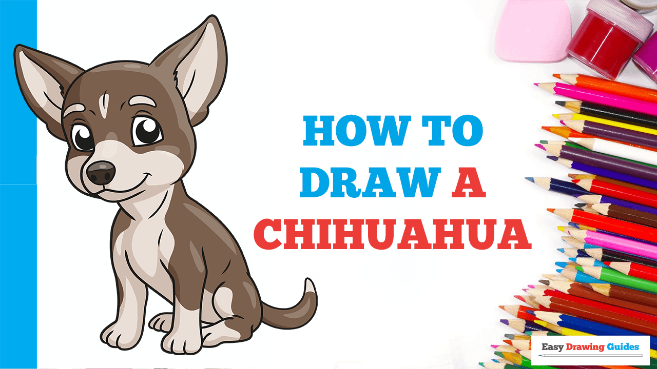 Easy Drawing Guides How To Draw A Chihuahua Easy To Draw Art Project For Kids See The Full Drawing Tutorial On T Co F9uz03b6nq Chihuahua Howtodraw Drawingideas T Co 9j7vcv2o0b