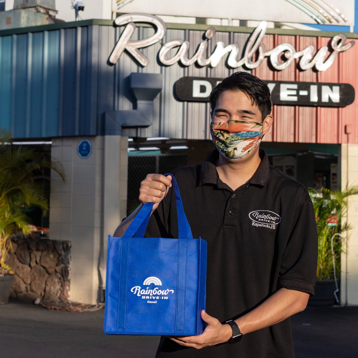 Rainbow Drive-In Kapahulu will reopen tomorrow 8/29 with modified hours! We will be OPEN FOR TAKEOUT from 10a-7p daily! 🌈 Mahalo for your kind messages and continuous support of our restaurant! #rainbowdrivein #supportlocalbusiness #openfortakeout