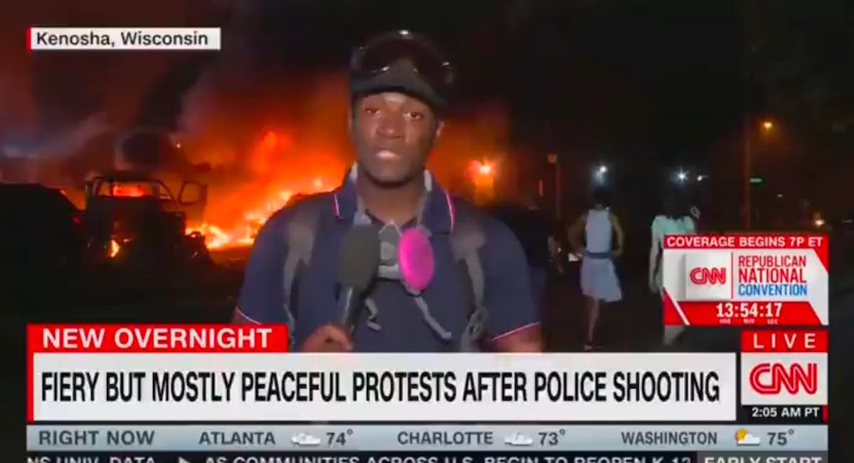 Earlier this week, as Kenosha burned on camera for all to see, CNN referred to the riots there as a “fiery but mostly peaceful protest.” (9/)