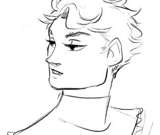 more vamp oikawa doodles bc i think he would be the most feral bat jsfljfsld 