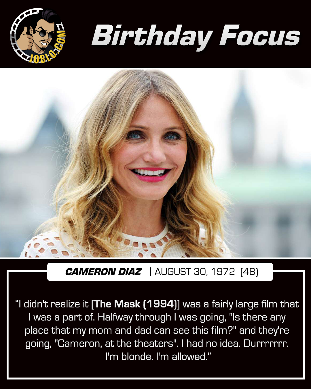 Happy 48th birthday to Cameron Diaz! 