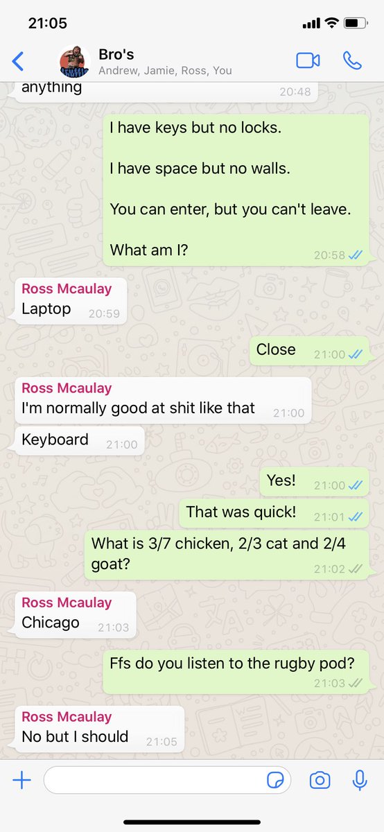 JohnMcAulay's tweet photo. @TheRugbyPod @AndyRoweOnline @AndyGoode10 @jimhamilton4 thought I’d outfoxed my little brother with these, clearly not 😳 #podpodpod #peelback https://t.co/5h1wBIZtJH