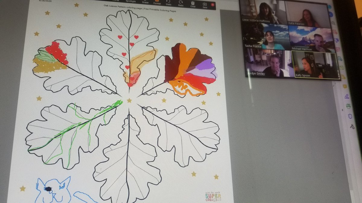 katiepala's tweet image. We colored leaves together as we waited for colleagues to join us in Zoom this morning. #TeachingTree
What #WhileWeWait activities have you used?