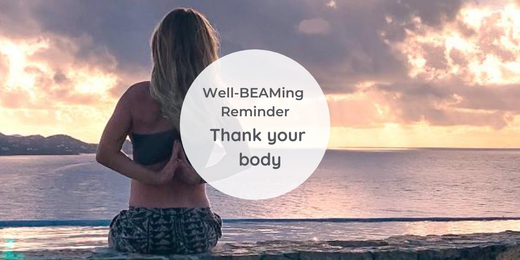 Beam_CF's tweet photo. Have you thanked your body lately? A gentle reminder as we head into the weekend to take time to give gratitude for all the amazing things that your body does for you every single day. How will give your body the extra love it deserves this weekend? ❤️🙏
#Gratitude #WellBeaming https://t.co/04YwG4eGgY