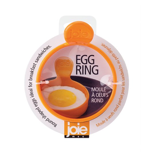 3. For the egg, you need a decent pan with a lid and one of these egg rings. Melt a small amount of butter in the microwave and the brush the pan and the egg ring. Heat the pan and crack egg in and break the yoke (important). Pour a cup of water outside of the ring & put lid on.