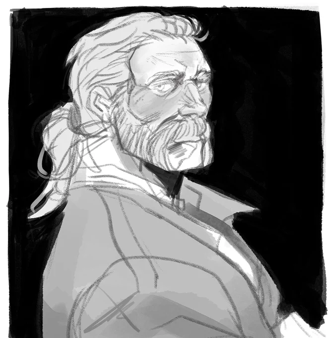 Micah with a ponytail ? ?

#MyArt #Fanart 
#RDR2 #RDR1 #MicahBell 