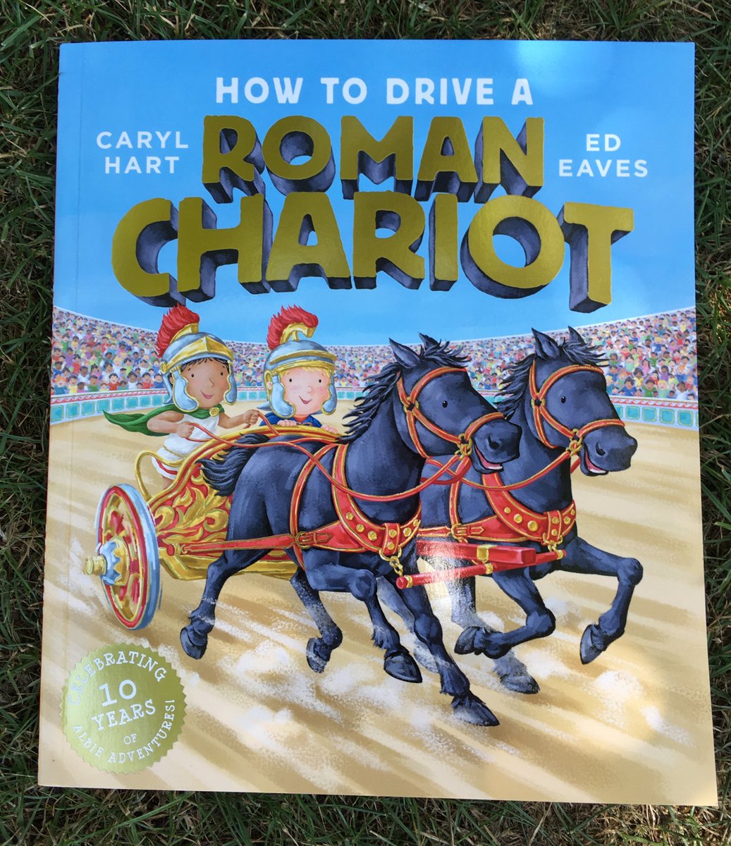 No.33  #LibraryTop50  @Ed_Eaves has illustrated lots of books that explain how to do things, such as drive a race car, a chariot and a digger, or how to find Egyptian treasure, or raise a dinosaur. His style is bold, chunky and colourful https://edeavesillustrator.com 