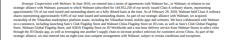 The context around Walmart's statement on its potential bid for TikTok with Microsoft is important.Walmart has operated in China since 1996. Despite its history, it failed in e-commerce. It outsourced its e-commerce operations to  http://JD.com  in 2016.