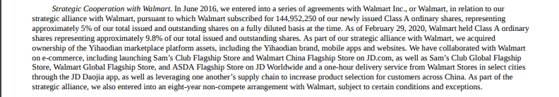 The context around Walmart& #39;s statement on its potential bid for TikTok with Microsoft is important.Walmart has operated in China since 1996. Despite its history, it failed in e-commerce. It outsourced its e-commerce operations to   http://JD.com  in 2016.