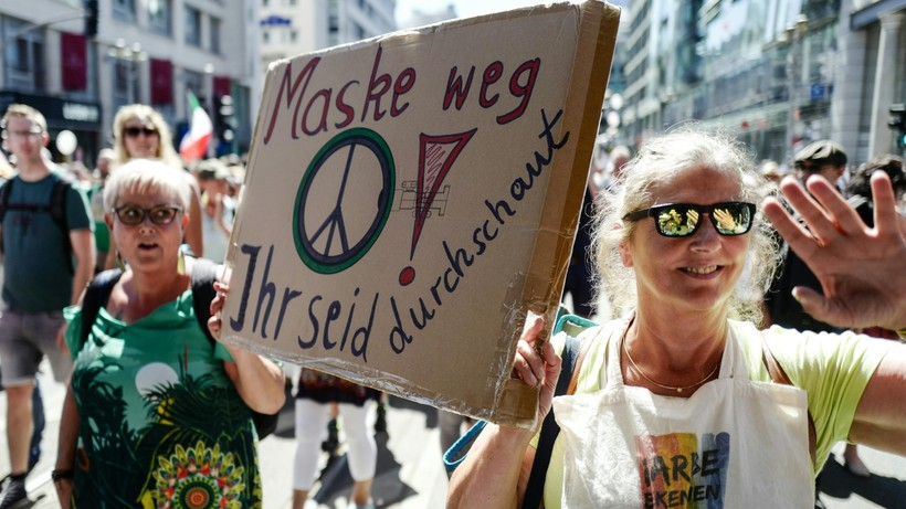 Here are more of the people who protested against the New Normal totalitarianism in Berlin on 01.08, who the corporate media told you were "neo-Nazis."