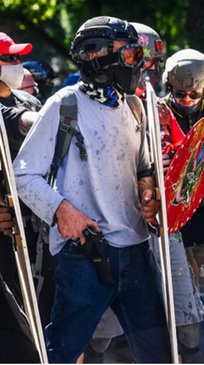 Individual #13:- Attended 08/22/2020 rallyAssaulted multiple people.Discharged a weapon in a crowd. https://twitter.com/PNWAntifascist/status/1298054997414785042