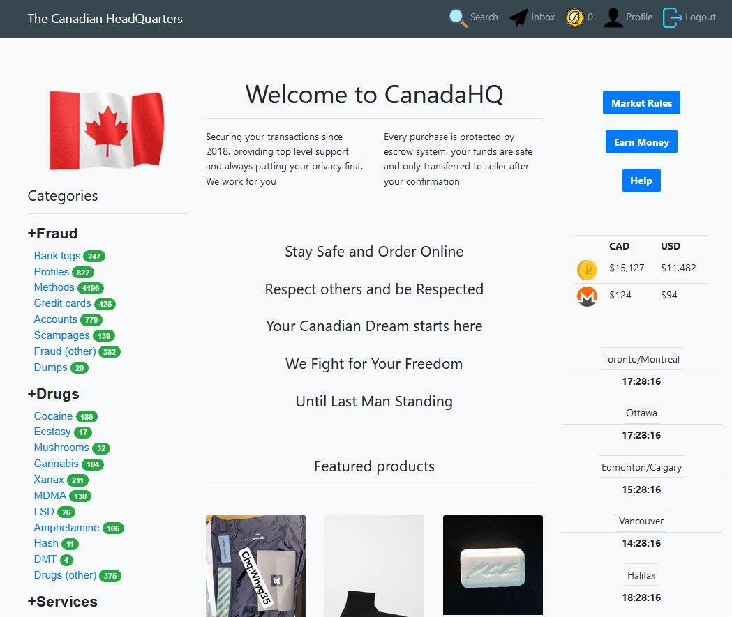CanadaHQ is a small market that launched in 2018 and does not allow shipments to the USA. We'll see if that niche keeps the heat off. Everyone trusts Canadians eh?