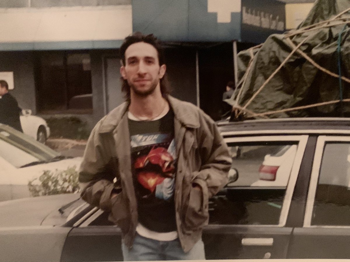 csantangelonyc's tweet photo. @sopranoscon Mullets and acid washed jeans can get people whacked. Just ask Adrianna. My apologies to all her fans. I had no idea that would happen. Yes, That’s me. #mulletman #longtermparking #TheSopranos #sopranoscon https://t.co/l97kLrnjOt