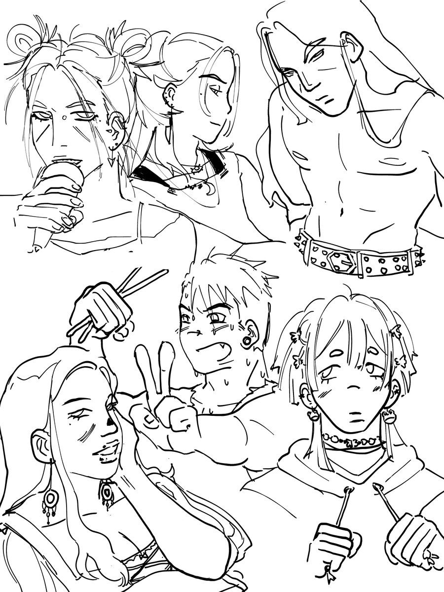 black eagles punk collective au from a while ago 
