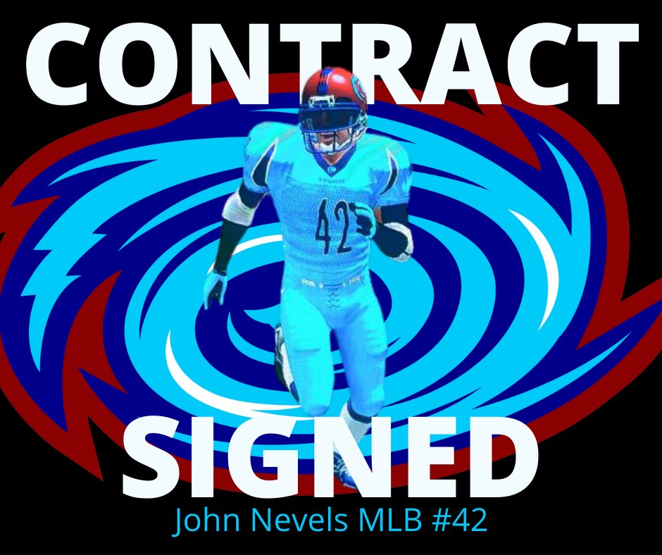 SFL_Storm's tweet photo. 🔥 Say hi to our new middle linebacker, John Nevels 🔥

#StormWarning #MakeAnImpact https://t.co/CPj6YGxbPV