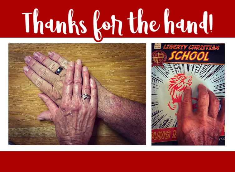 1976LCS's tweet photo. Monthly givings add up!
These are the hands!
In Jesus' name....
...these hands of mine have supplied my own needs and the needs of my companions.
Acts 20:34
Thanks for the hand! Your giving was noticed!
Thank you to these givers!
#LCS2020 #WeRoar #LCSGiving https://t.co/1WPgEDM3bz