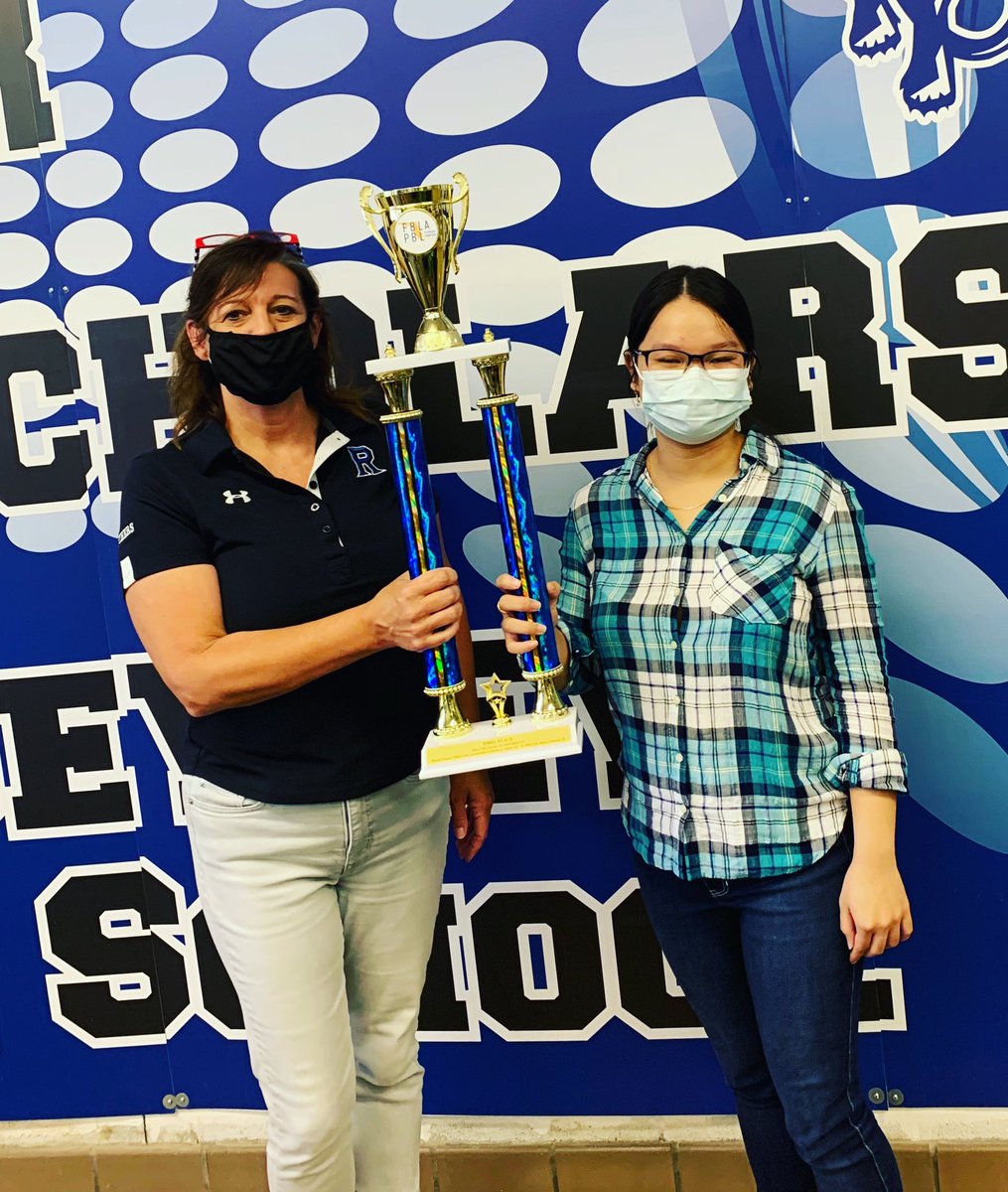 Congratulations to Thanh Thai and her sponsor, Ms. Newell, for winning first place in the state of FL in FBLAs Securities &amp; Investments competition. Thanh competed virtually against over a hundred others across the state. Her first place finish allows her to compete nationally.