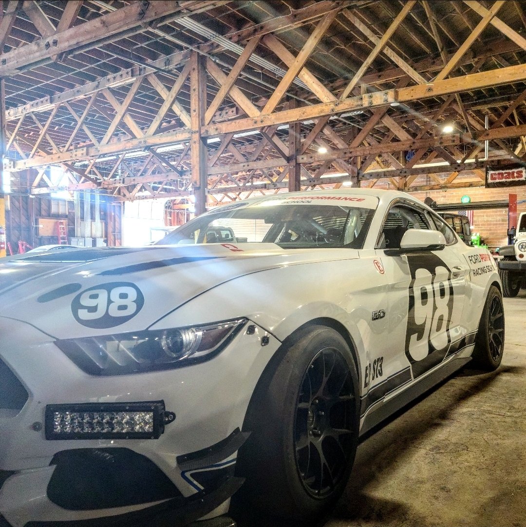 Look what we found hanging out at the @FordPerformance Racing School West HQ in Utah!

This is the incredible @FordMustang GT that took the EO class checkered flag at the 2019 @drivenasa #25HoursofThunderhill
... Now with a few upgrades 💪🏾