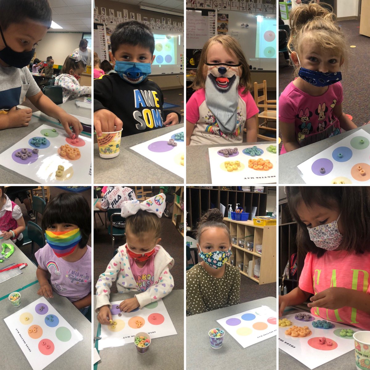 We had fun Friday stations, read Mo Willems books, learned many different ways to represent numbers 0-5, but the most fun...sorting by color using fruit loops! <a href="/SFE_3820/">SFE Elementary</a>