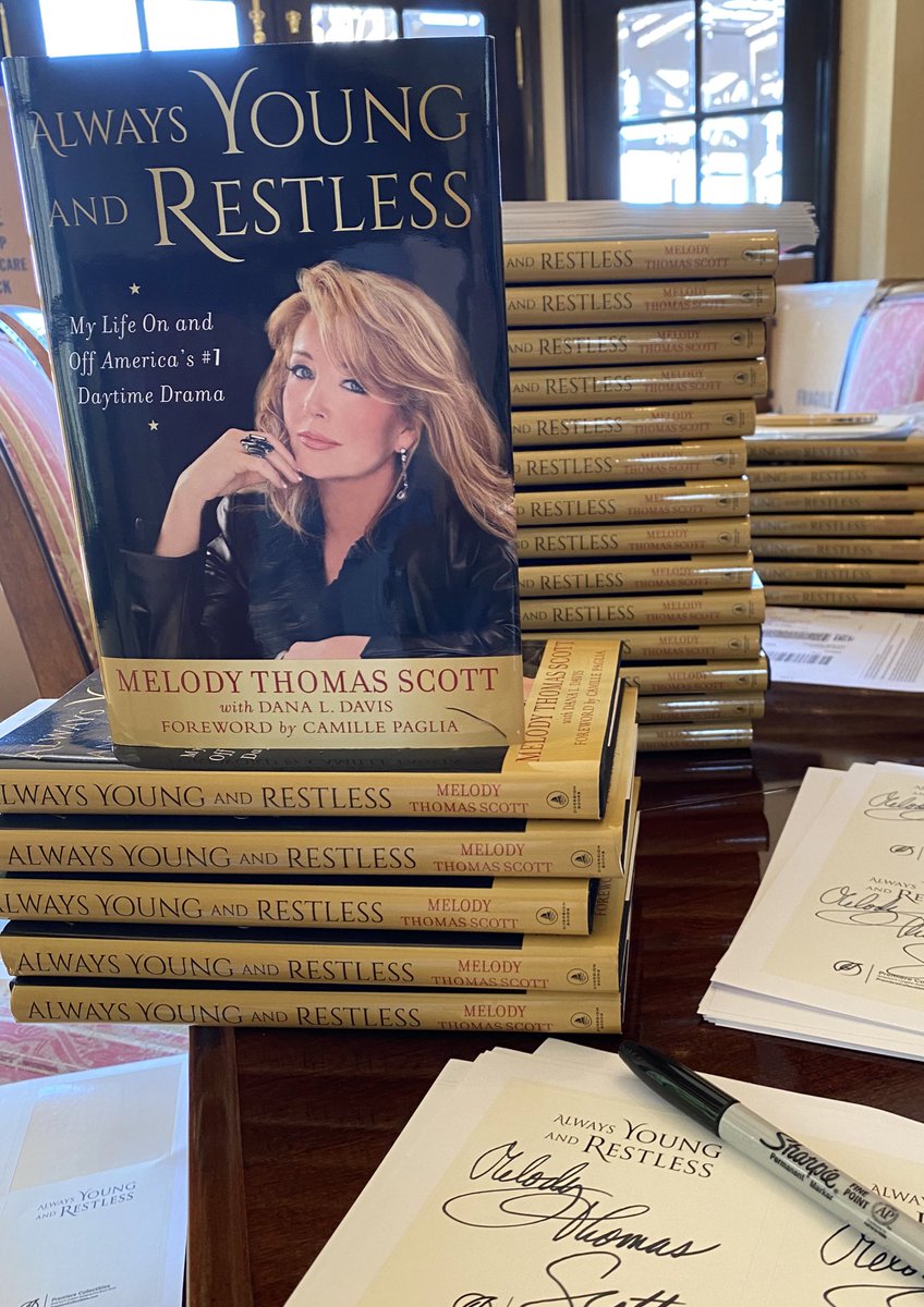 To answer some of your great questions...you can get an autographed copy of #AlwaysYoungAndRestless at premierecollectibles.com/melody or for all other orders, you can visit @amazon or your local book store!Available in Canada and Australia. Audiobook, narrated by me, coming 10/20!📘🖊❤️