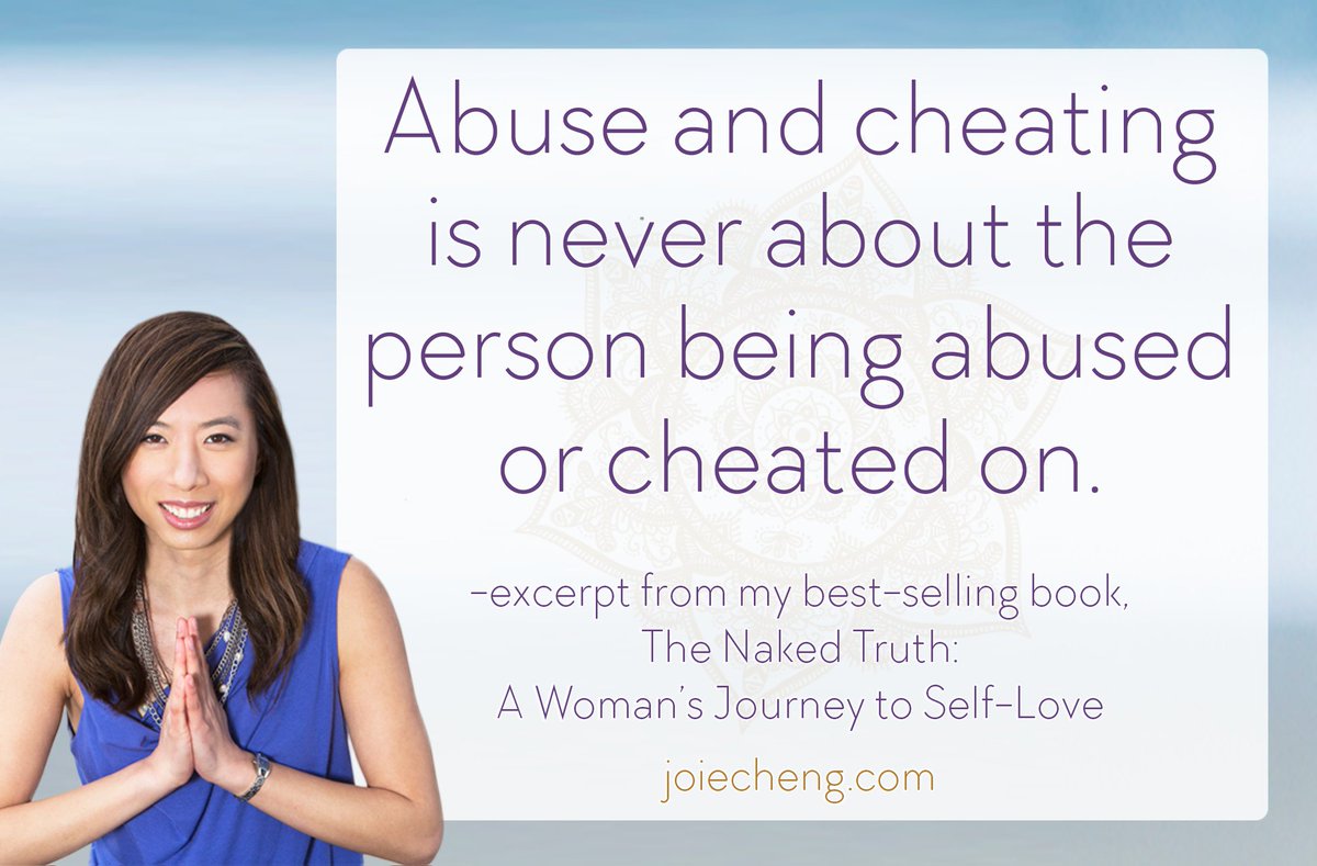 selflovehealer's tweet photo. "Abuse and cheating is never about the person being abused or cheated on." -excerpt from my best-selling book The Naked Truth: A Woman's Journey to Self-Love #truthteller #thenakedtruthmovement https://t.co/CStTgde5Ta