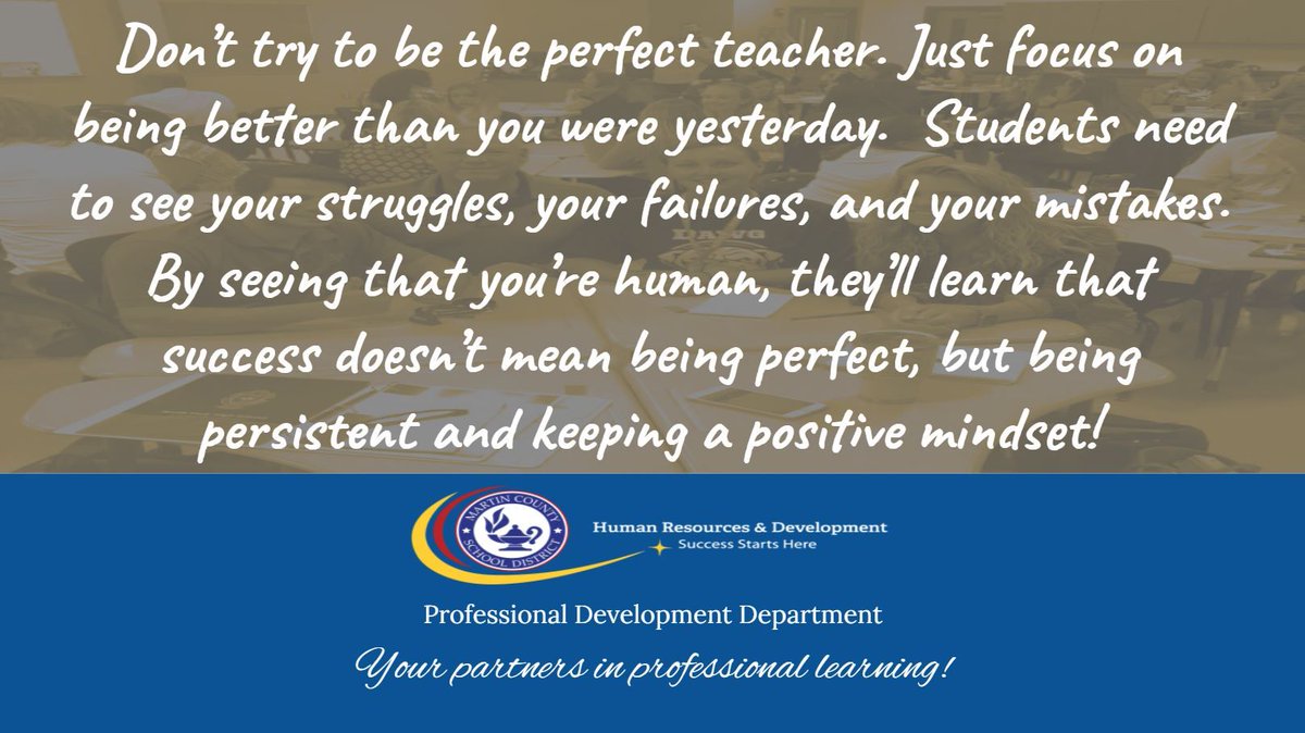 MCSDFloridaPD's tweet photo. Be fearlessly authentic! #MCSDFloridaPD #BeYouOwnBestFriend #StudentsNeedGreatTeachers #MCSDTeachersWeGotThis https://t.co/KwEfJIFk9t